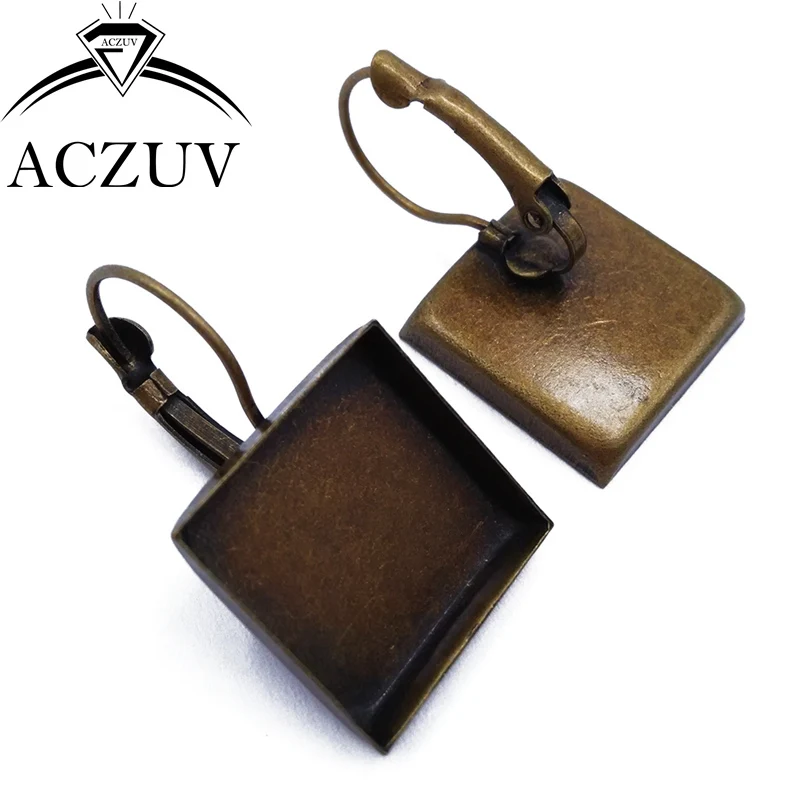 

Античная бронза, 200 шт., 16 мм, 18 мм, 20 мм, 25 мм, квадратная основа для камеи, кабошон, оправа, левербер, фоторамка, фурнитура SLB003