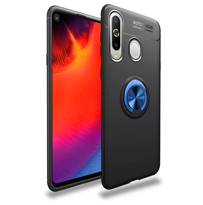 Роскошный чехол для телефона с магнитным кольцом 9 цветов для samsung Galaxy A90, матовый Силиконовый чехол для Galaxy A60 A70 A80