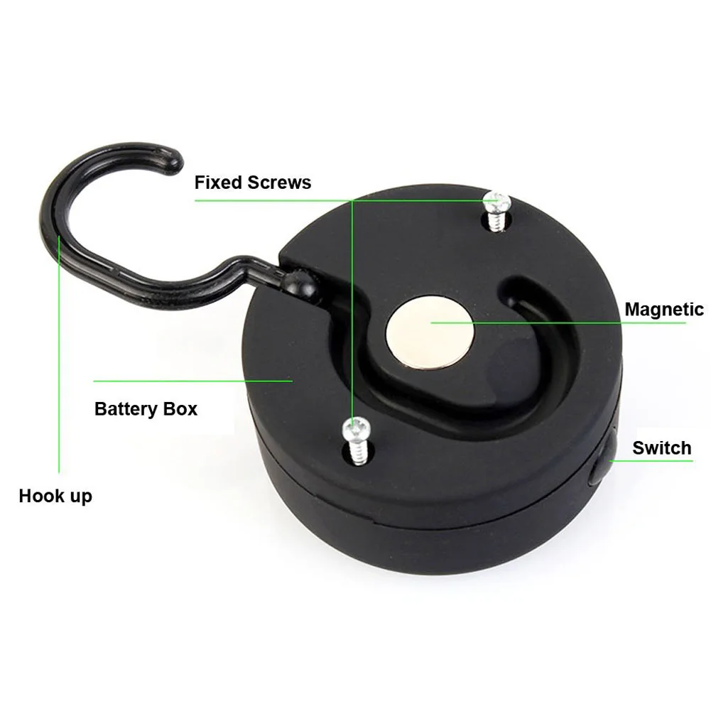 Магнитная Подвесная лампа мини Карманный Портативный Яркий 24LED круглый рабочий