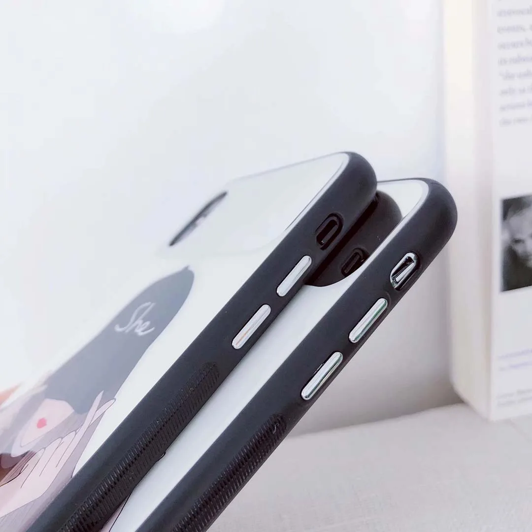 Модные Герои мультфильмов Телефон чехол для iPhone 6 6s 7 8 10 X XR XS макс. закаленное