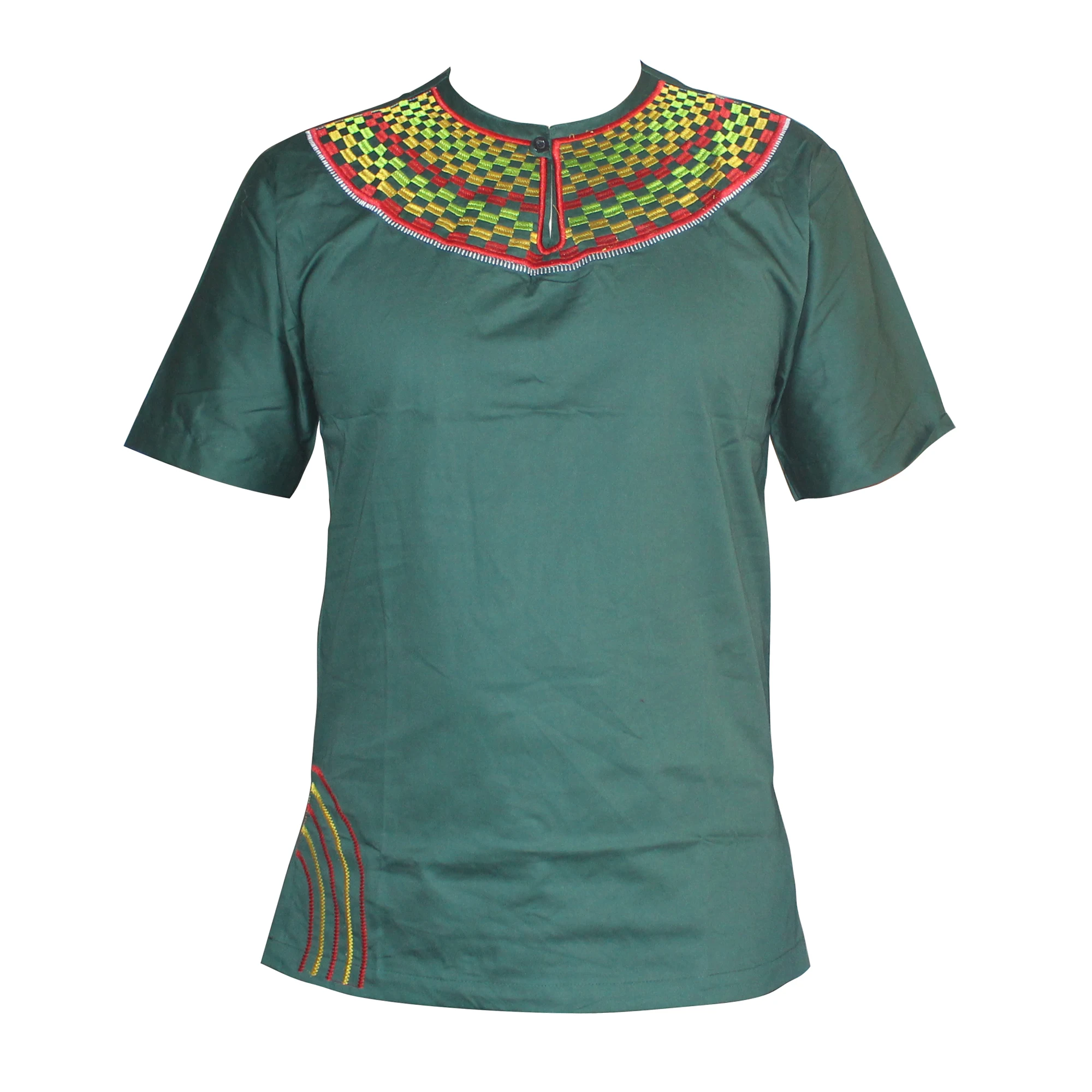 Африканский вышитый Потрясающие цвета Традиционный Mali Топ dashiki