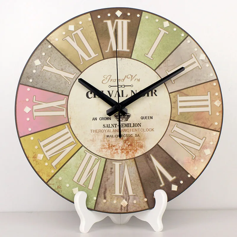 Оптовая продажа винтажные разноцветные настольные часы с французским и