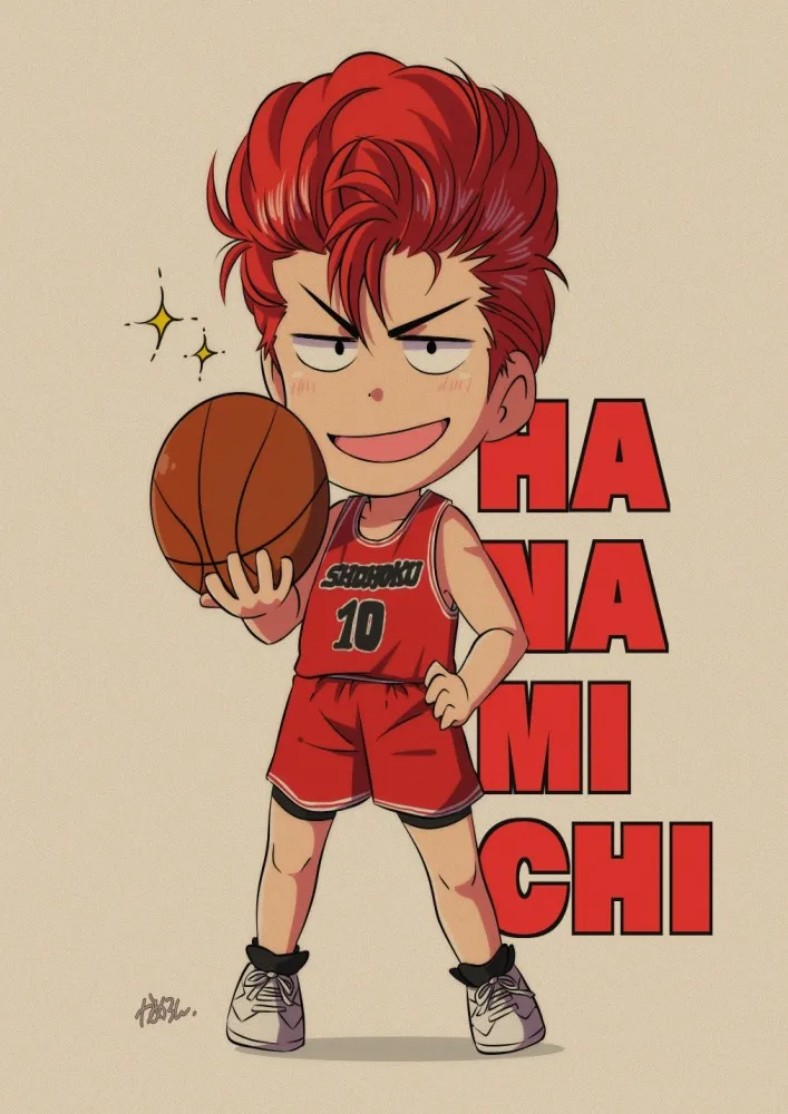 Новый Классический Аниме фотообои SLAM DUNK винтажный плакат художественный