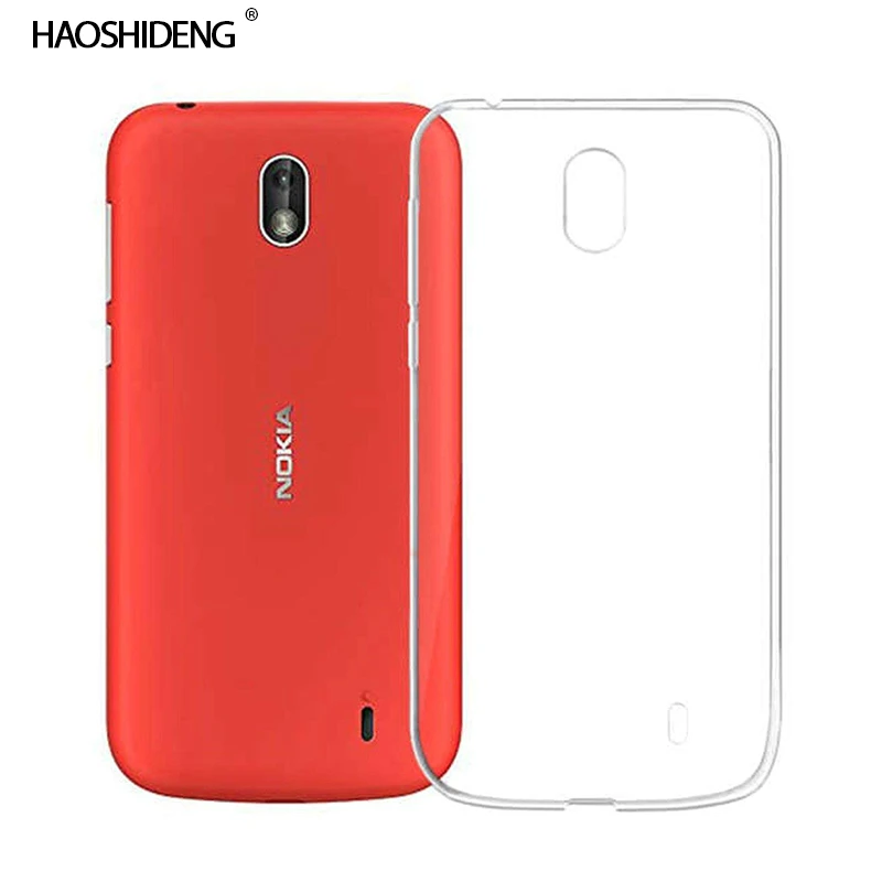 Чехол для Nokia 1 Силиконовый прочный прозрачный мягкий чехол из ТПУ защитная