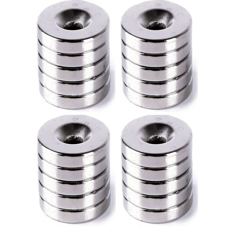 5 20 шт./упак. D20mm x3mm отверстие мм кольцо редкой земли сильные потайные неодимовые