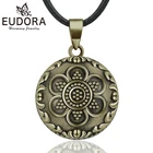 Винтажное бронзовое ожерелье EUDORA Sound Harmony Ball, подвеска колокольчик Bola для женщин, изящное Ювелирное Украшение, Мексиканский шарик для беременности B334