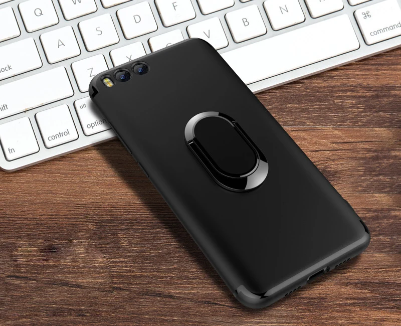 Чехол Yeuzoe для xiaomi mi 6 M6, мягкий силиконовый чехол высокого качества для xiaomi 6 mi 6, автомобильный держатель, подставка, магнитный кронштейн на присоске - Цвет: Черный
