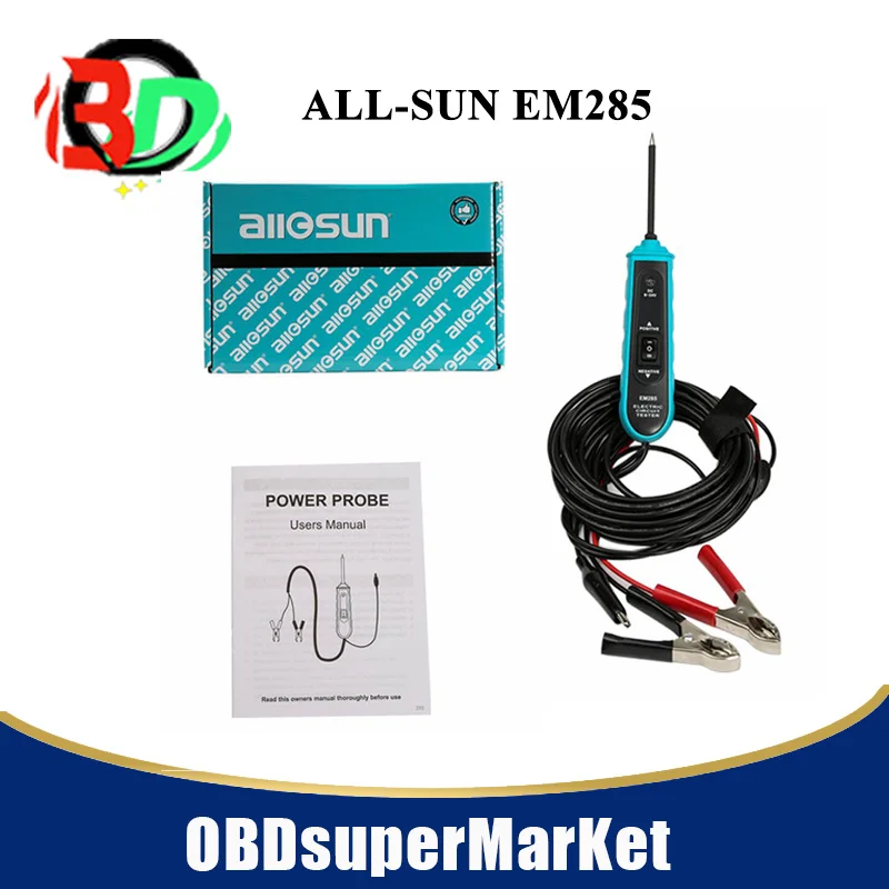 2 шт./лот все солнце EM285 мощность зонд Автомобильный Электрический тестер цепи