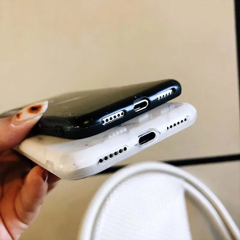 Для iPhone 7 Deluxe Мрамор чехол для телефона 6 6S 8 плюс мягкий силиконовый X XS Max XR |