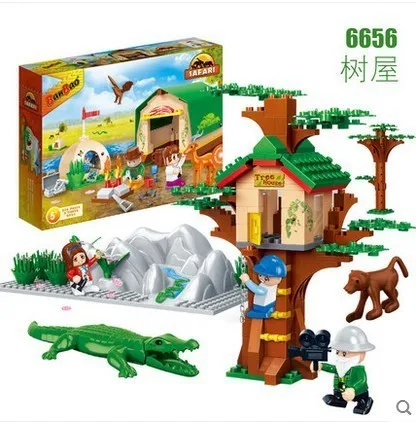 Banbao Модель Строительство комплекты Совместимость с lego city Национальный зоопарк