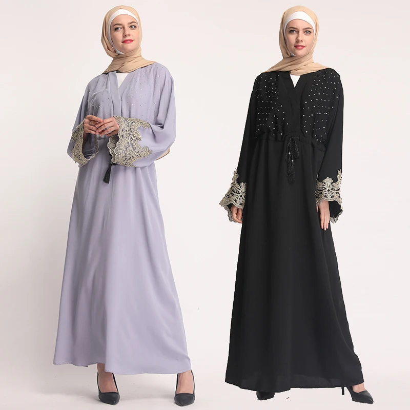 Vestidos Kaftan abaya Qatar Оман мусульманский хиджаб платье Абая для женщин халат Дубайский кафтан Elbise турецкие мусульманские платья одежда