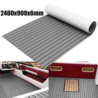 1roll self adhesive 2400x900x6mm marine flooring faux teak eva foam boat decking sheet accessories floor mat decor gray carpet