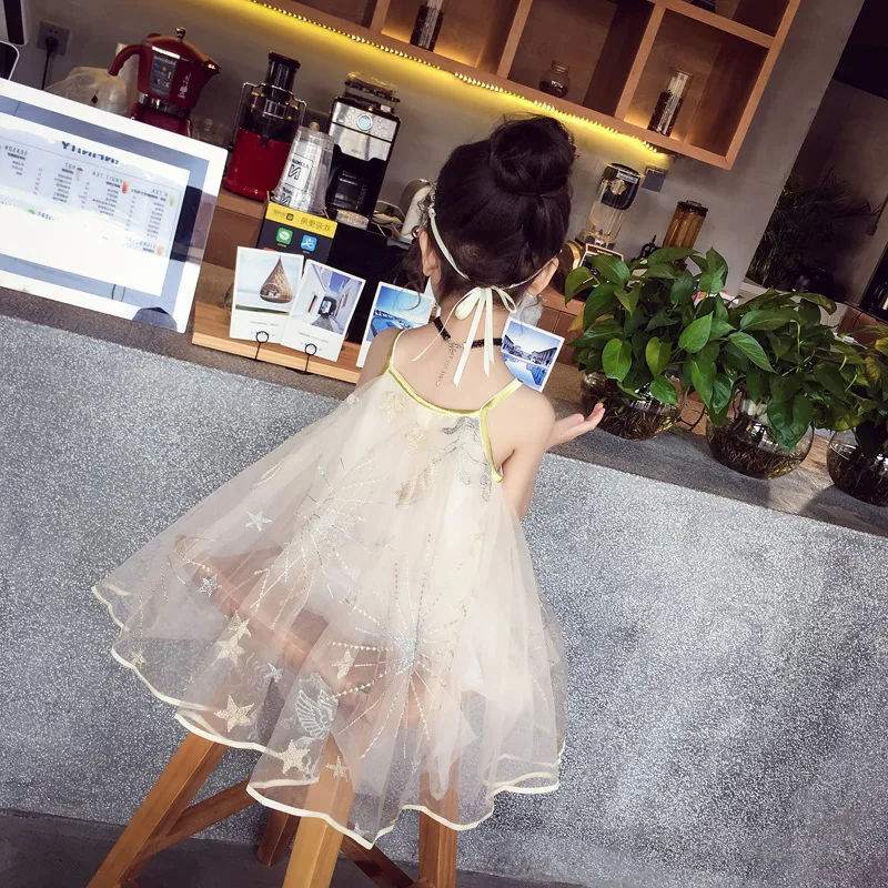 Summer cute girls sweet embroidery mesh slip dress 2-6 years baby girl fashion princess dresses | Детская одежда и обувь