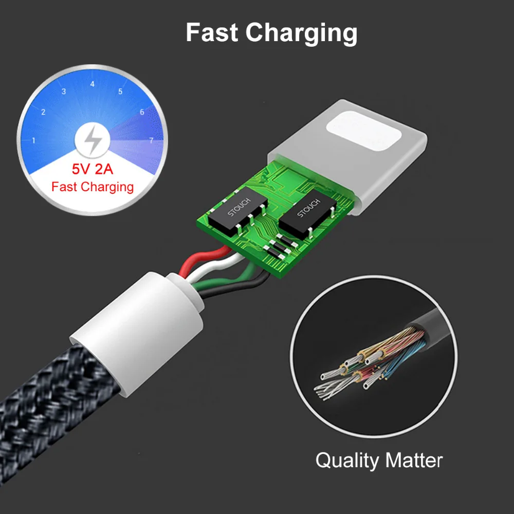 SUOZUN USB освещения аудио кабель зарядного устройства и музыки 2 в 1 до 3 5 мм jack