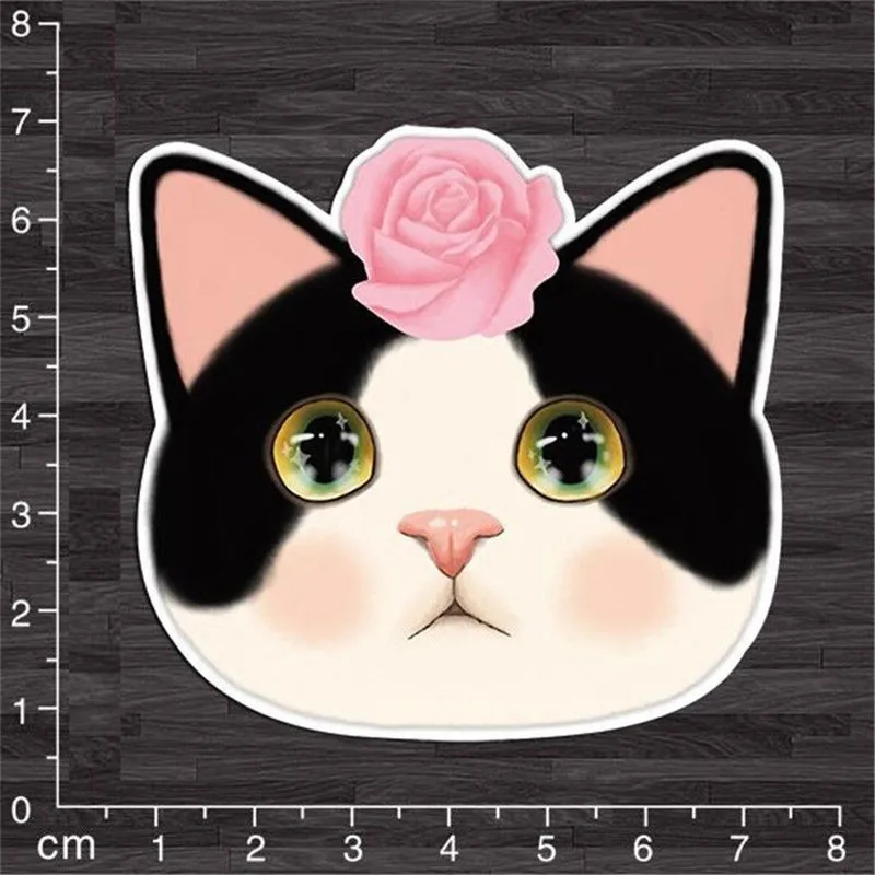 EatingBiting (R) X1 Лаки кошка котенок DIY Графика наклейки Наклейки для декора Тетрадь