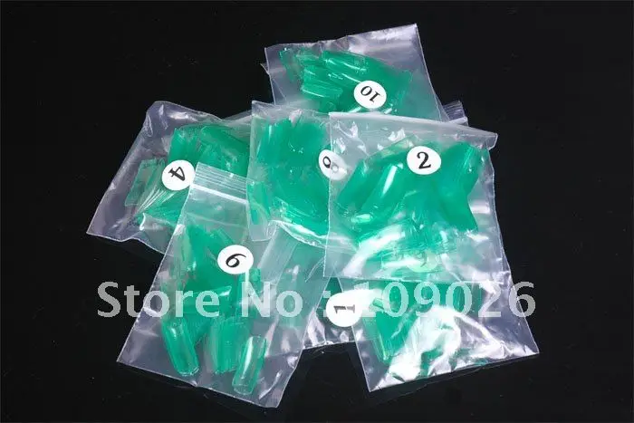 

500pcs Green Nail Art tipsFRENCH NAIL TIP