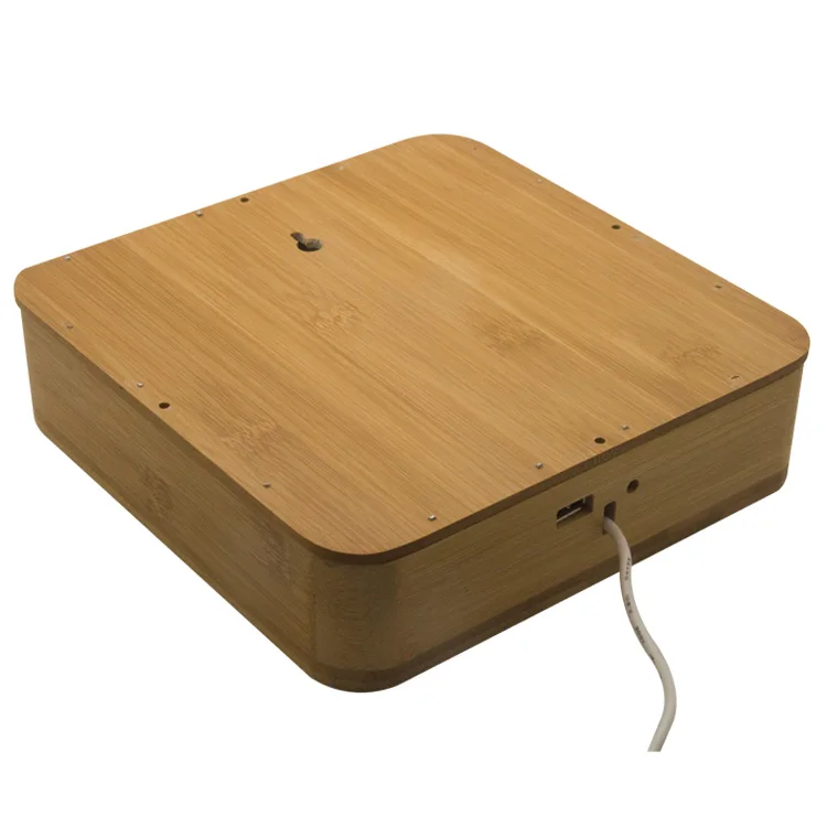 Новый бамбуковый сенсорный ключ в настенном креплении CD плеер с поддержкой Bluetooth