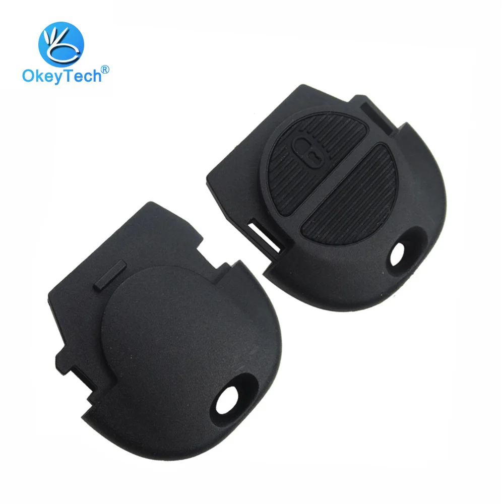 

OkeyTech for Nissan Micra Almera Primera X-Trail Car Key Shell Head Replacement Remote Cover Case Fob Holder 2 Button For Nissan
