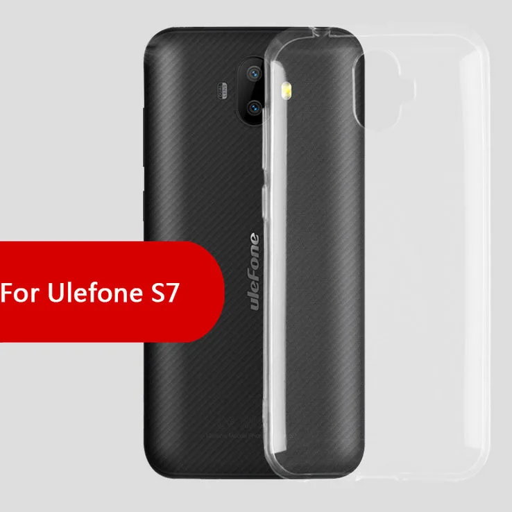 Прозрачный силиконовый чехол для Ulefone S7 телефон защитный случае принципиально