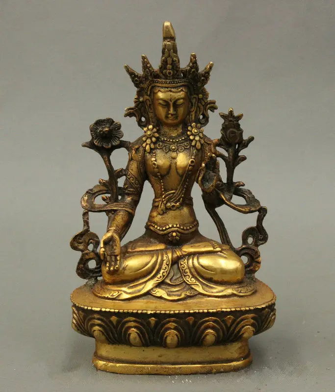 15 см */статуя Будды Тибета тары духом богиня сострадания|spirit anime|spirit measurestatue of liberty