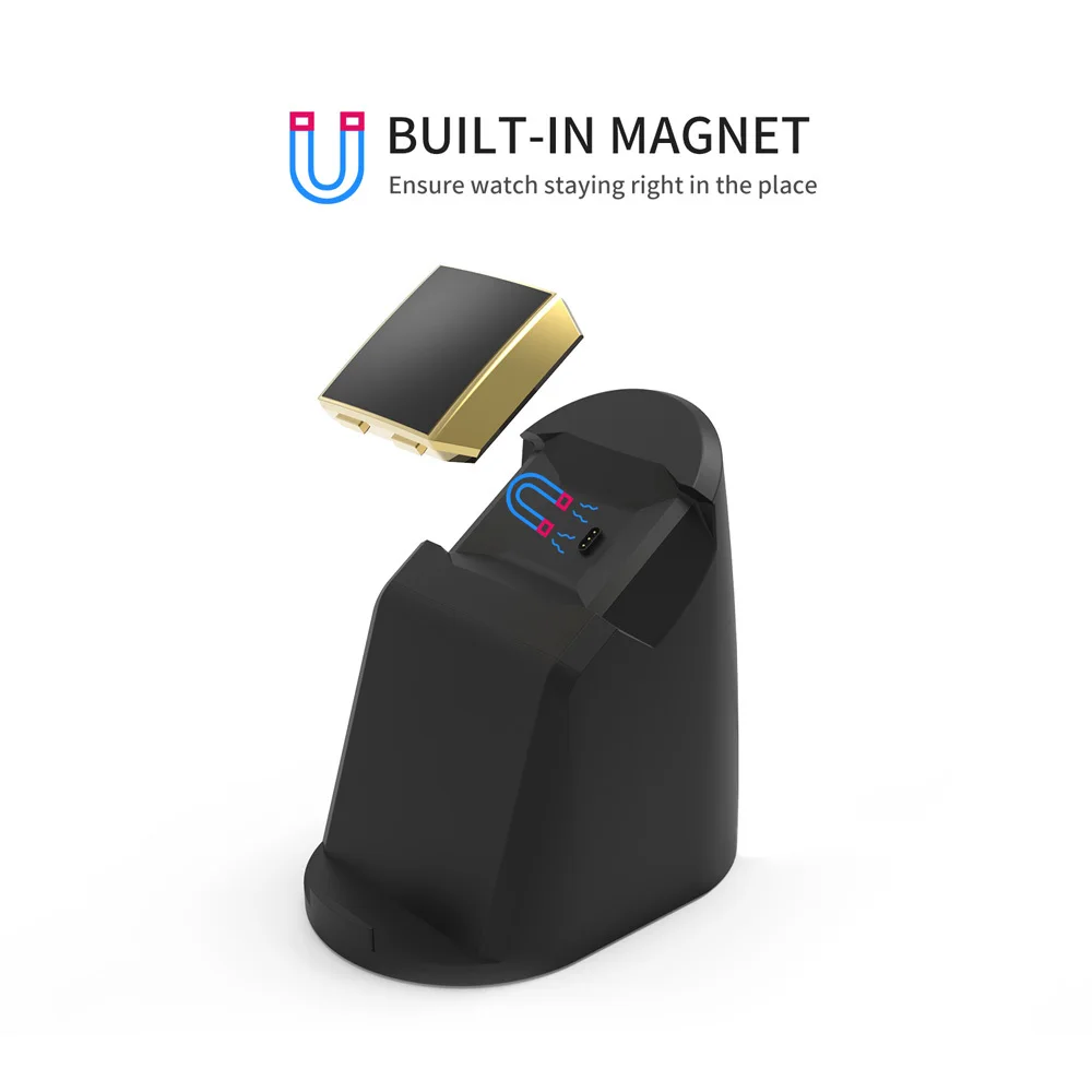 Беспроводное магнитное зарядное устройство VOGEK для Fitbit Lonic зарядная док станция с