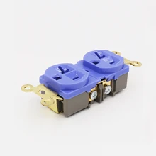 ISF0008 HIFI US AC дуплексная розетка позолоченная шасси для