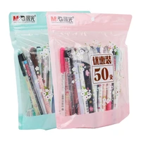50 pcslot kawaii gel pens 0 38mm 0 35mm stationery office school supply lapices escolar hagp0704