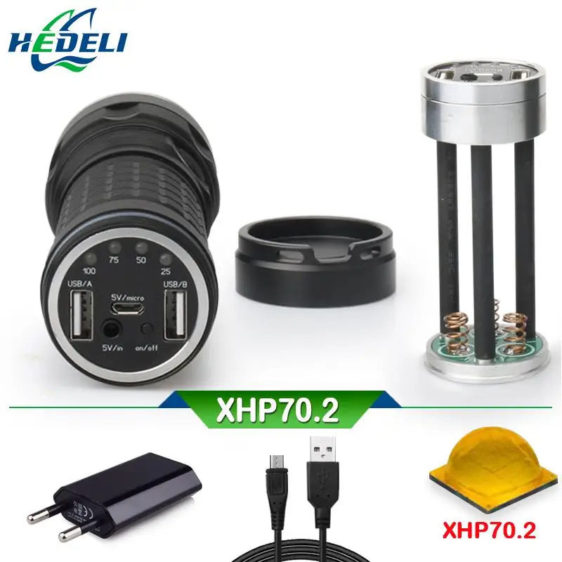 Фонарь прожектор самый мощный usb фонарик xhp70 зарядка фонарь светодиодный для
