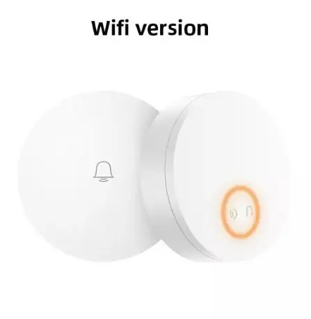WIFI version Xiaomi Linptech самогенерирующий беспроводной дверной звонок без батареи без проводки отключение памяти Регулируемая громкость работа с приложением Mihome - Цвет: WIFI version