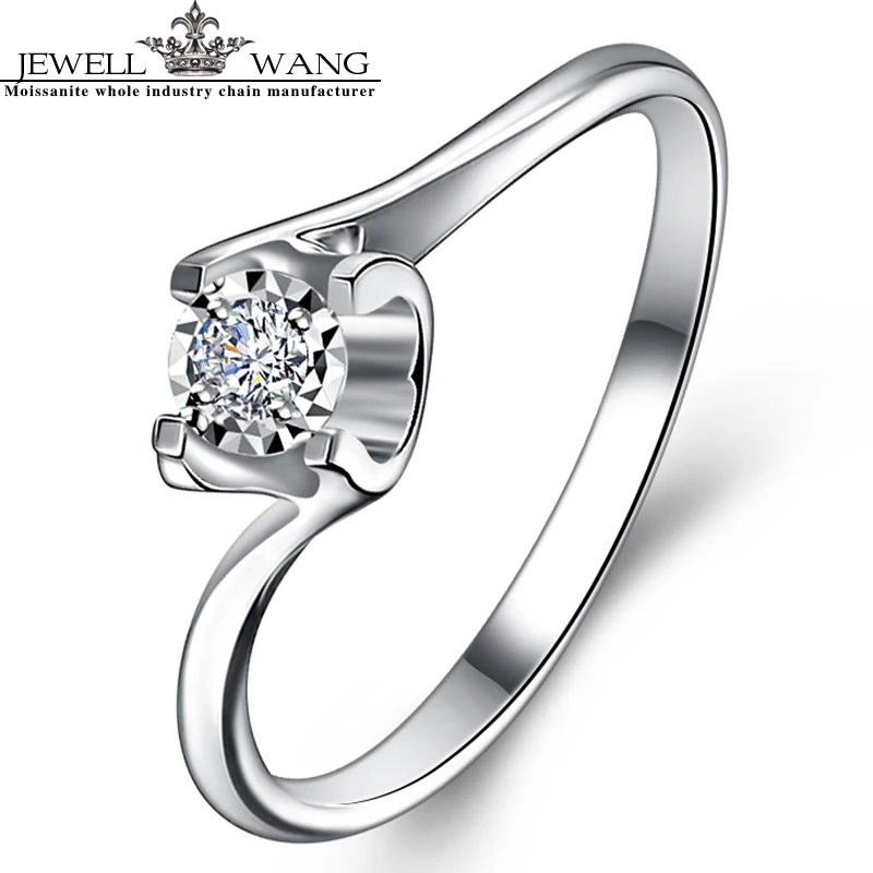 Кольцо с бриллиантами 0 6 карата 18 К из белого золота|ring for|rings for womenrings women 18k |