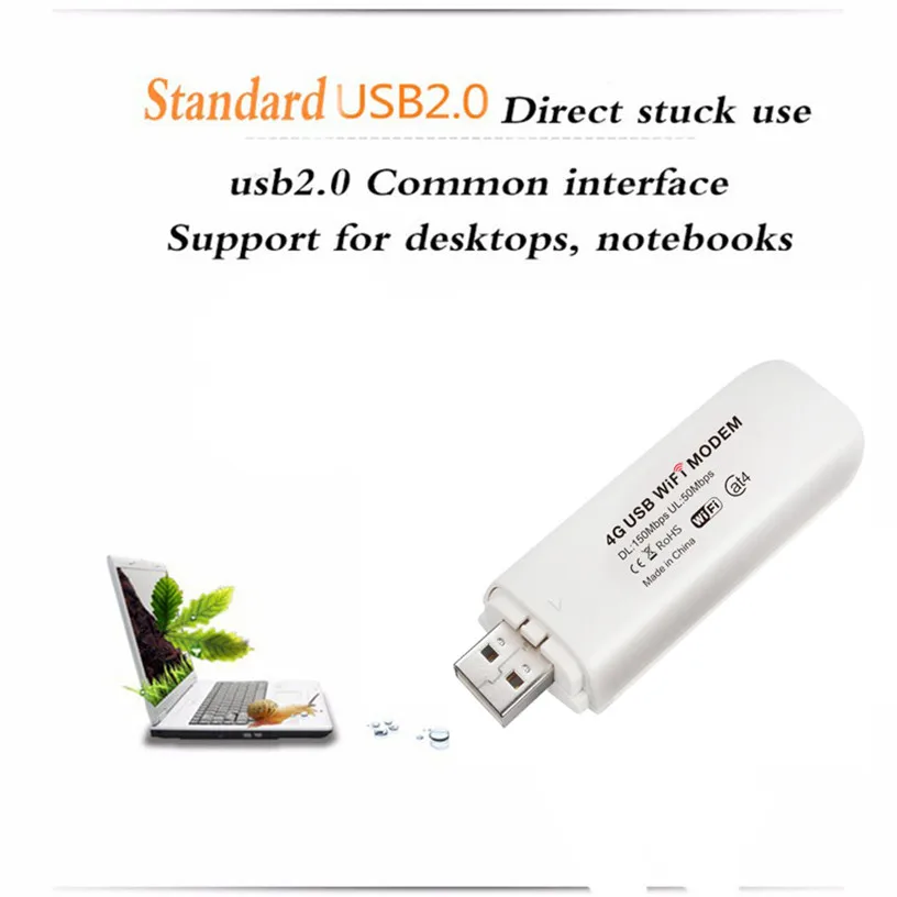 Wi Fi роутер 4G LTE 150 Мбит/с Мобильный USB модем Ulocked WCDMA UMTS 3G широкополосный