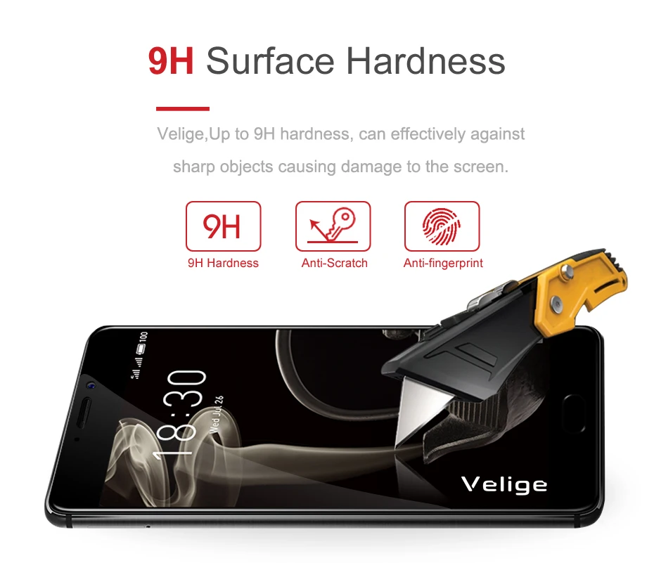 Velige полное покрытие из закаленного стекла для Meizu Pro 7 Plus Pro7 защита экрана