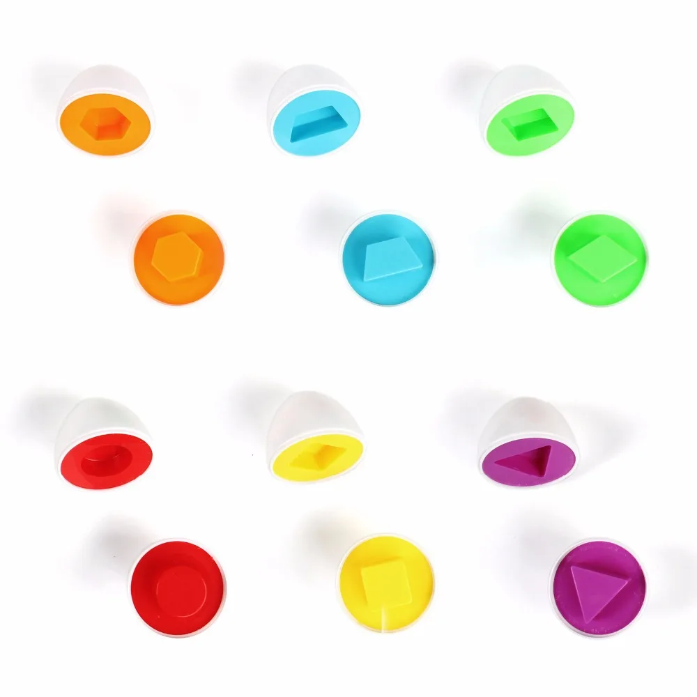 

6 шт., Смешанная форма, умные яйца, детские игрушки, одинаковые игрушки, яйца, игрушки, детские яйца, Обучающие пазлы для детей