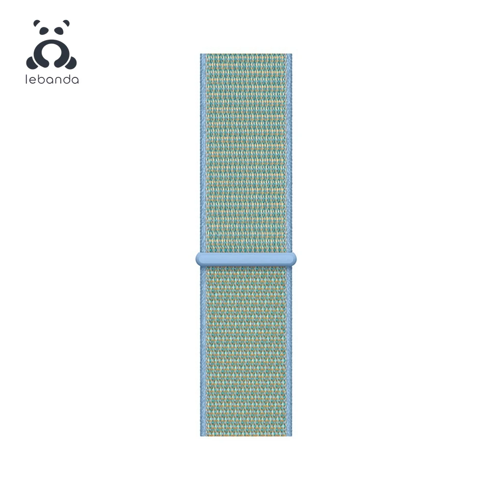 Cornflower Lebanda Sport loop для apple watch 5, 4, 3, 2, 1, ремешок для iwatch 38, 40, 42, 44 мм, тканый нейлоновый ремешок, Аляска, синий - Цвет ремешка: Cornflower