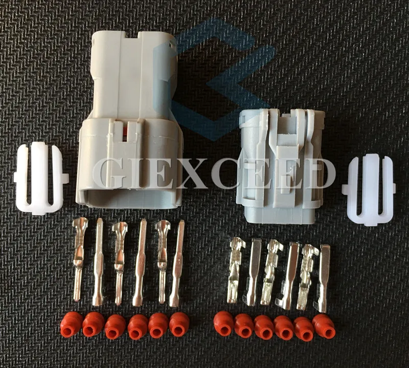 2 комплекта 6 Pin MG640337 MG610335 Женский Мужской Водонепроницаемый Электрический провод разъемы автомобильный разъем