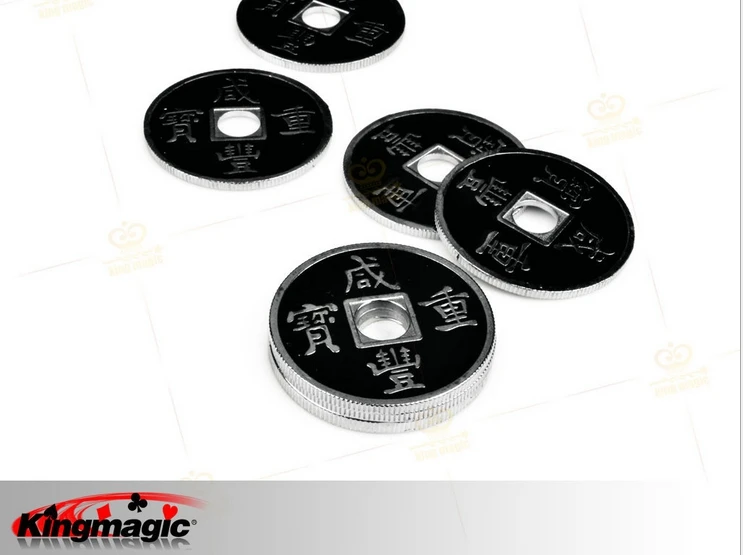 Китайские монеты размером половину доллара США черные старинные волшебные