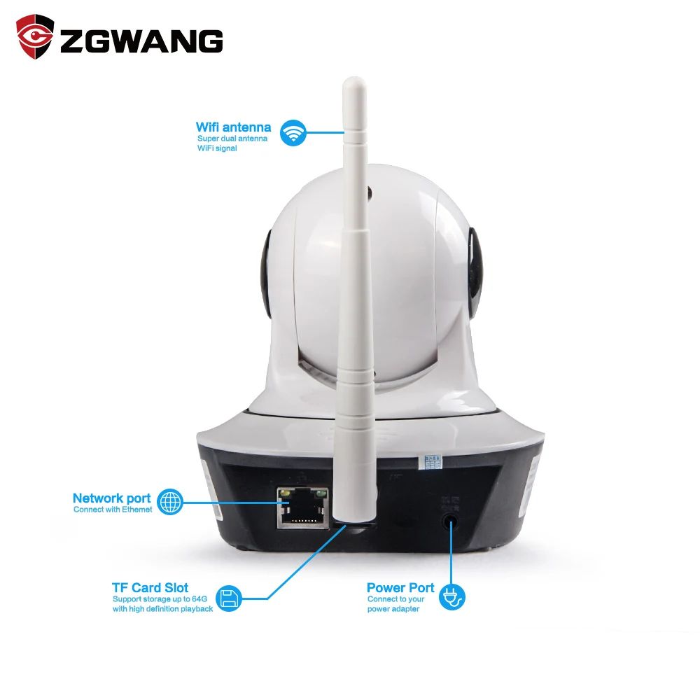 ZGWANG домашняя охранная ip камера Wi Fi IR Cut ночное видение аудио запись Wifi 720 P CCTV