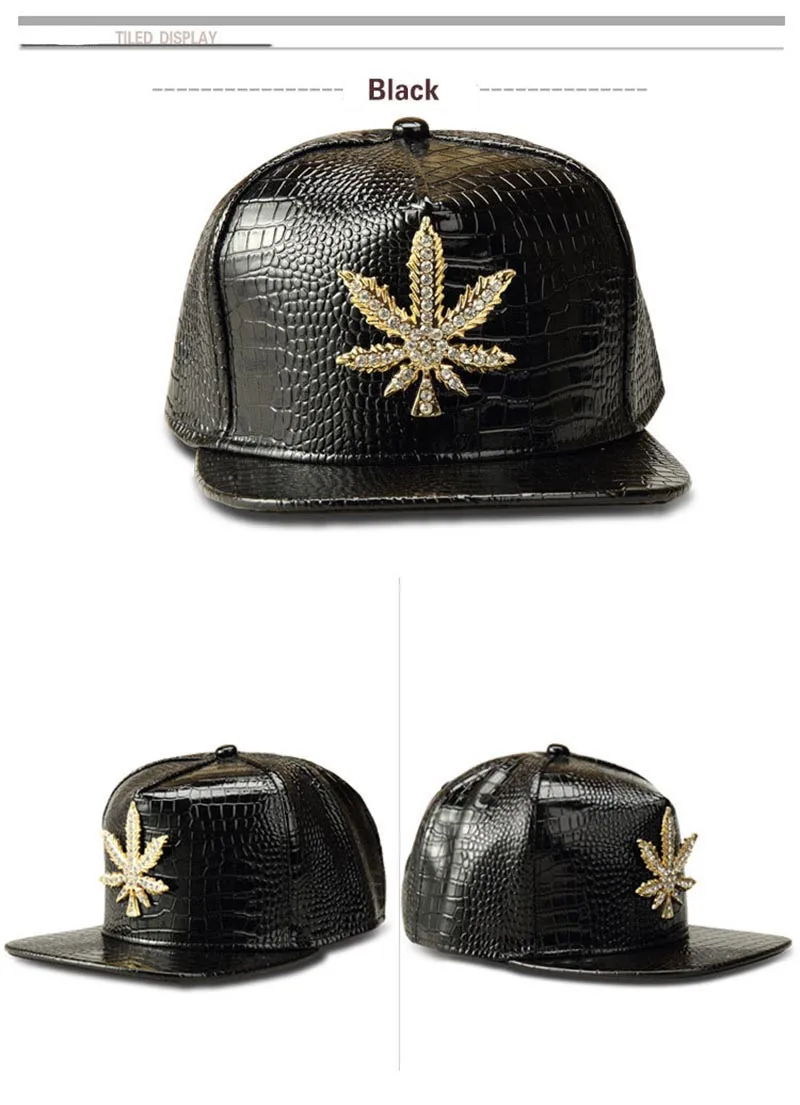MissFox хип-хоп Мужская шляпа плоская-brimmed Cz камень Paintinged уличная одежда шляпа четыре цвета мужские головные уборы и шапки