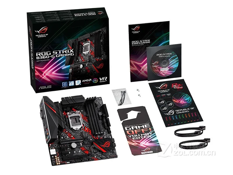 Новая материнская плата ASUS плеер кантри Рог стрикс B360-G GAMING B360 LGA 1151 DDR4 Micro ATX