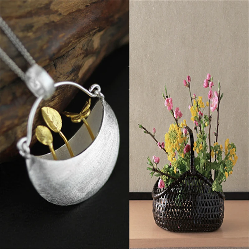 YESWOMEN 925 Sterling Silver Pendant Handmade My Little Garden Pendants Necklaces for Women Fine Jewelry | Украшения и аксессуары