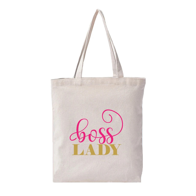 Холщовая Сумка Boss Lady женская сумка-кошелек для студента вместительная складная с