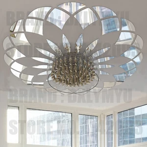 Зеркальная Наклейка, современные круглые акриловые зеркальные Наклейки на стены, Потолочный декор, декор для гостиной, спальни, наклейки для декорирования комнат