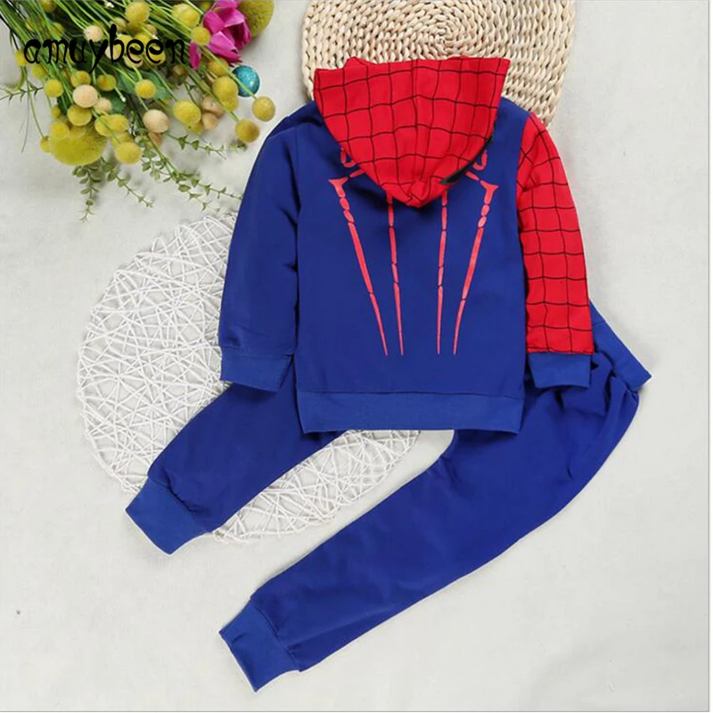 Boys sets children clothes spiderman Cotton Baby Suits Fashion boys clothing Children Long Sleeve Kids Sports Clothes Set |