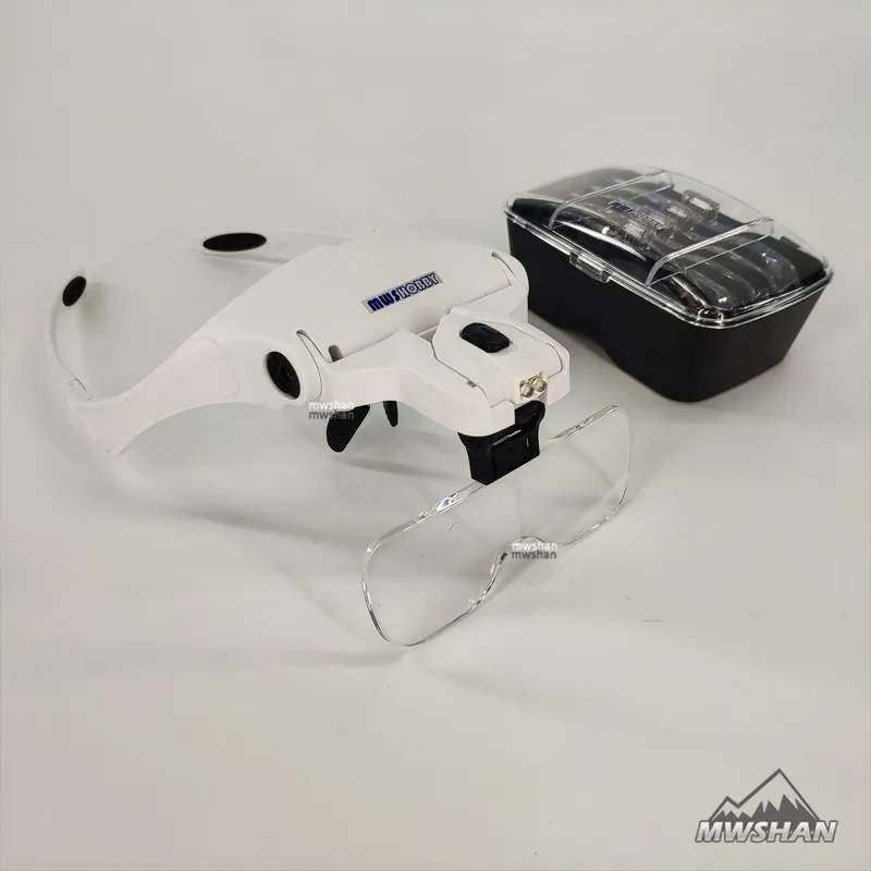 

MWS Hobby Head-mounted magnifier w/Lamp Hobby Modeler Craft tools Modeling Accessory DIY