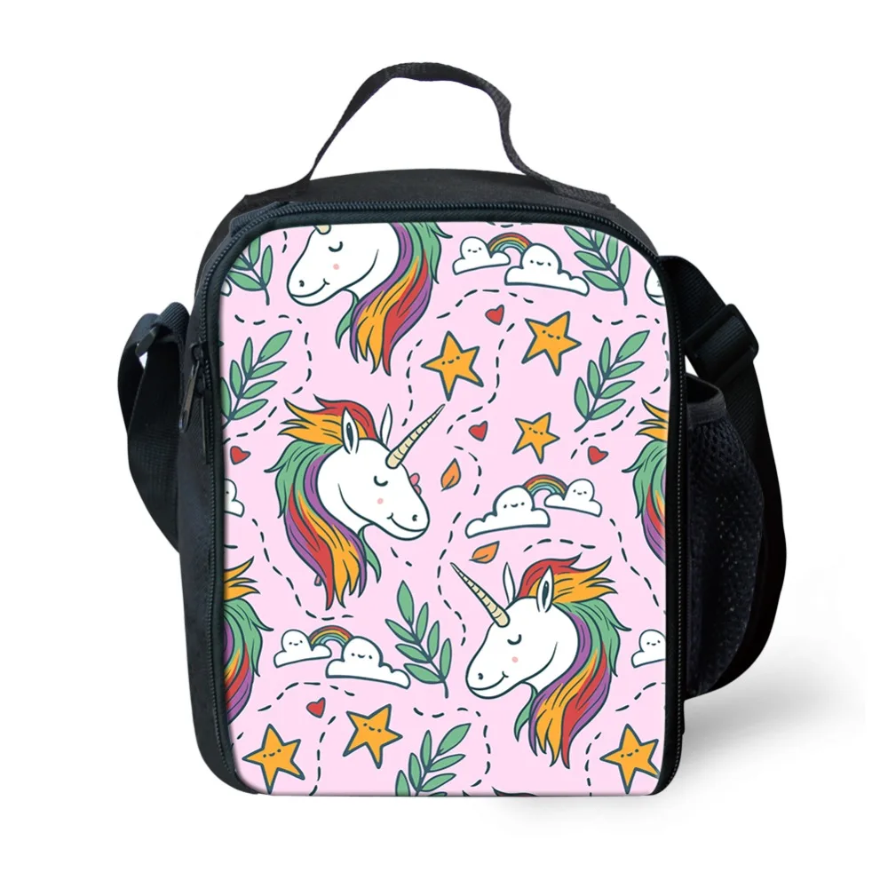 THINK Cute Unicorn печать сохраняющие тепло сумки для обеда женщин детей Изолированные