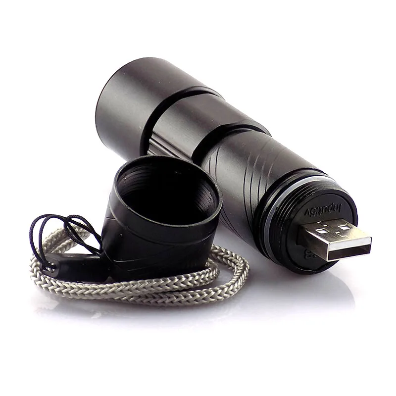 Портативный Usb Перезаряжаемый светодиодный фонарик Q5 мощный мини с зумом лампа