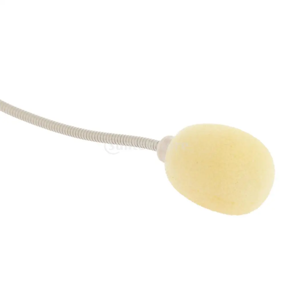 Желтый профессиональный двойной крючок для ушей гарнитура головной микрофон L