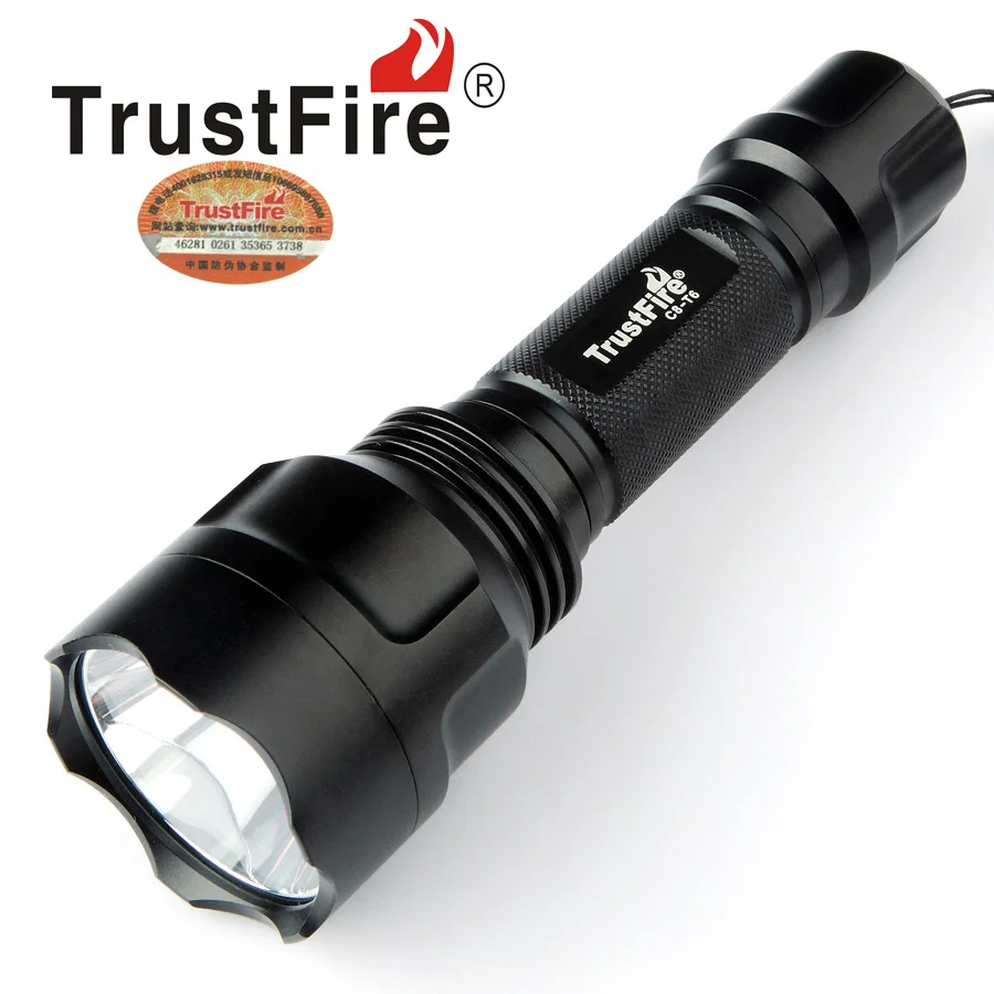 TrustFire C8 T6 2000LM CREE XML 5 режимный светодиодный вспышка светильник износостойкий
