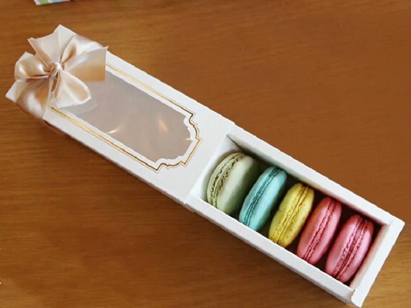 200 шт. новинка коробка для макарон торта Подарочная бесплатная доставка wa3081 | Дом