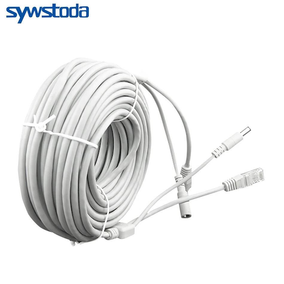 Ethernet кабель RJ45 для системы видеонаблюдения Cat5e постоянного тока интернет сети Cat5